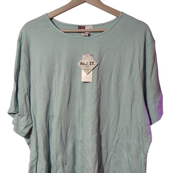 NWT JM Women’s Collection Light Blue T-Shirt – Size 3X 0077 - Picture 1 of 5